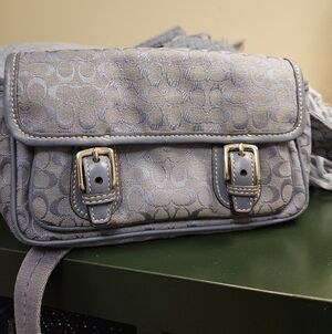 Vintage COACH Bon Voyage Signature Fanny Pack 8×5 "